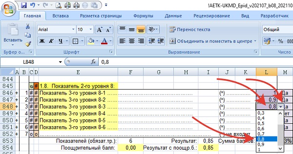 Рис.7. Экспертная оценка качественных показателей