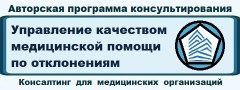 Консалтинг «Управление качеством медицинской помощи по отклонениям»